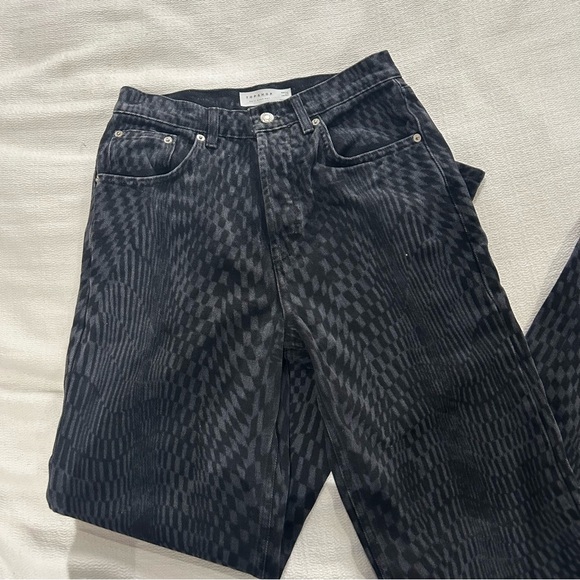 Topshop - black patterned jeans - Picture 2 of 4